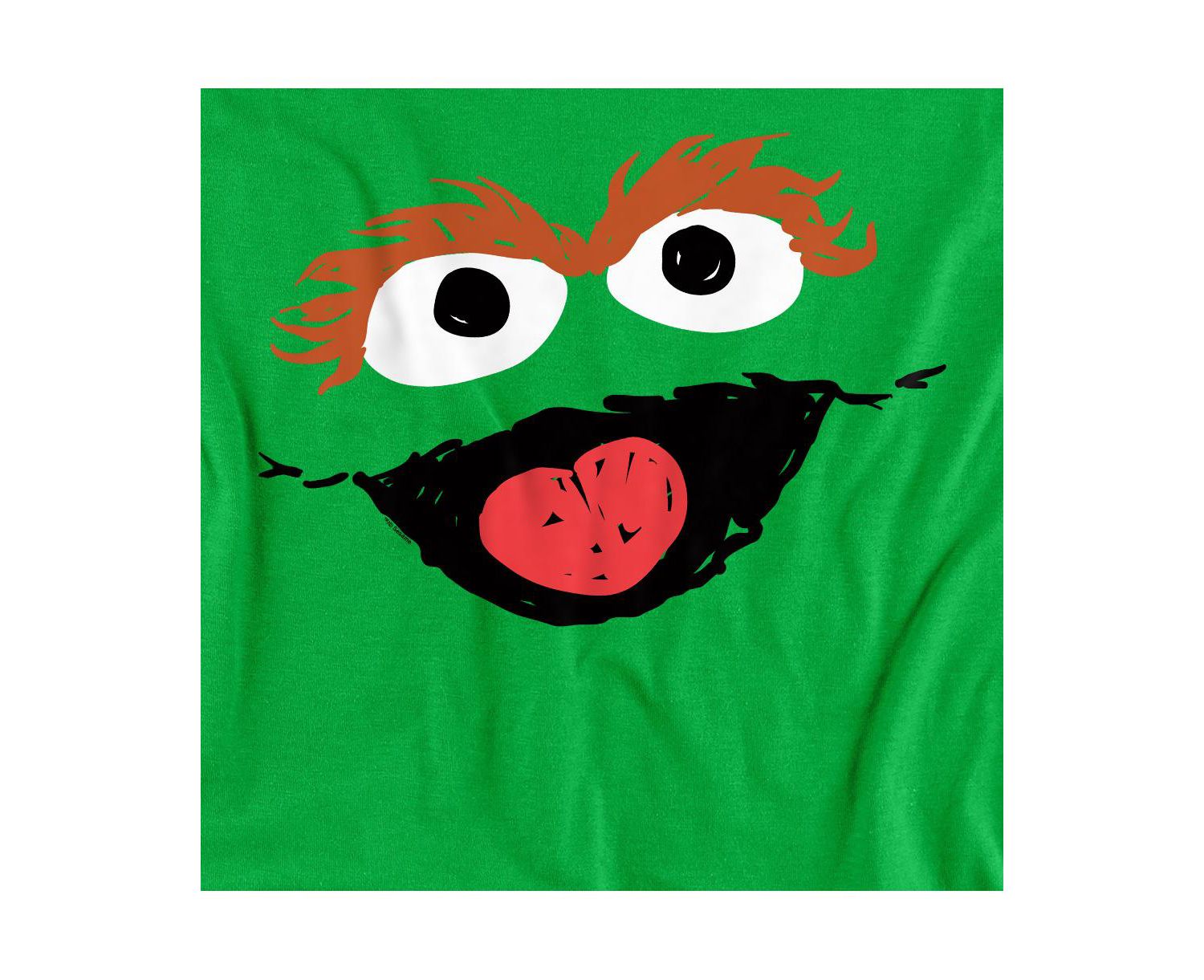 Men's Oscar The Grouch Crayon Sketch T-Shirt