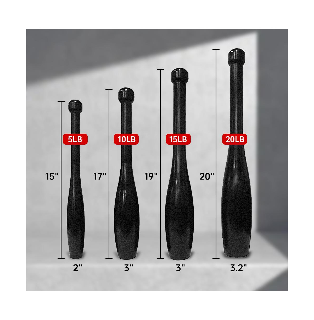 Sevorley 5 lb. Fitness Club Bell for Strength Training, Wrist Exercise and Physical Fitness Workouts