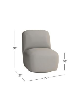Josie Upholstered Contemporary Casual Swivel Accent Chair