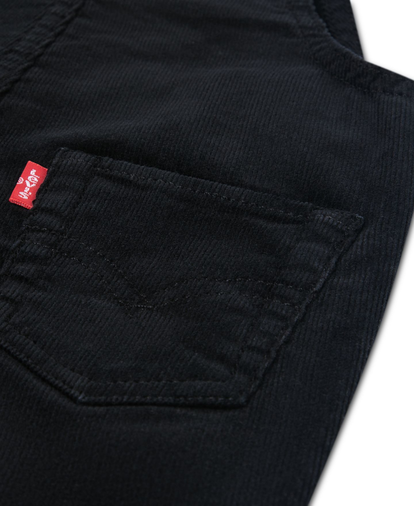 Комбинезон Levi's Corduroy Square Neck Overalls для мальчиков-малышей, цвет: Угольно-чёрный — фото 6