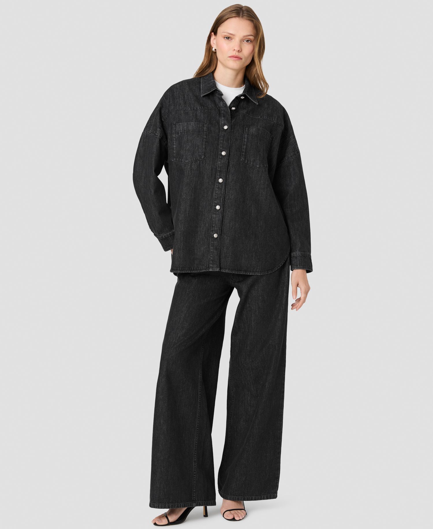 Women's Elton Denim Button-Down Long-Sleeve Shirt