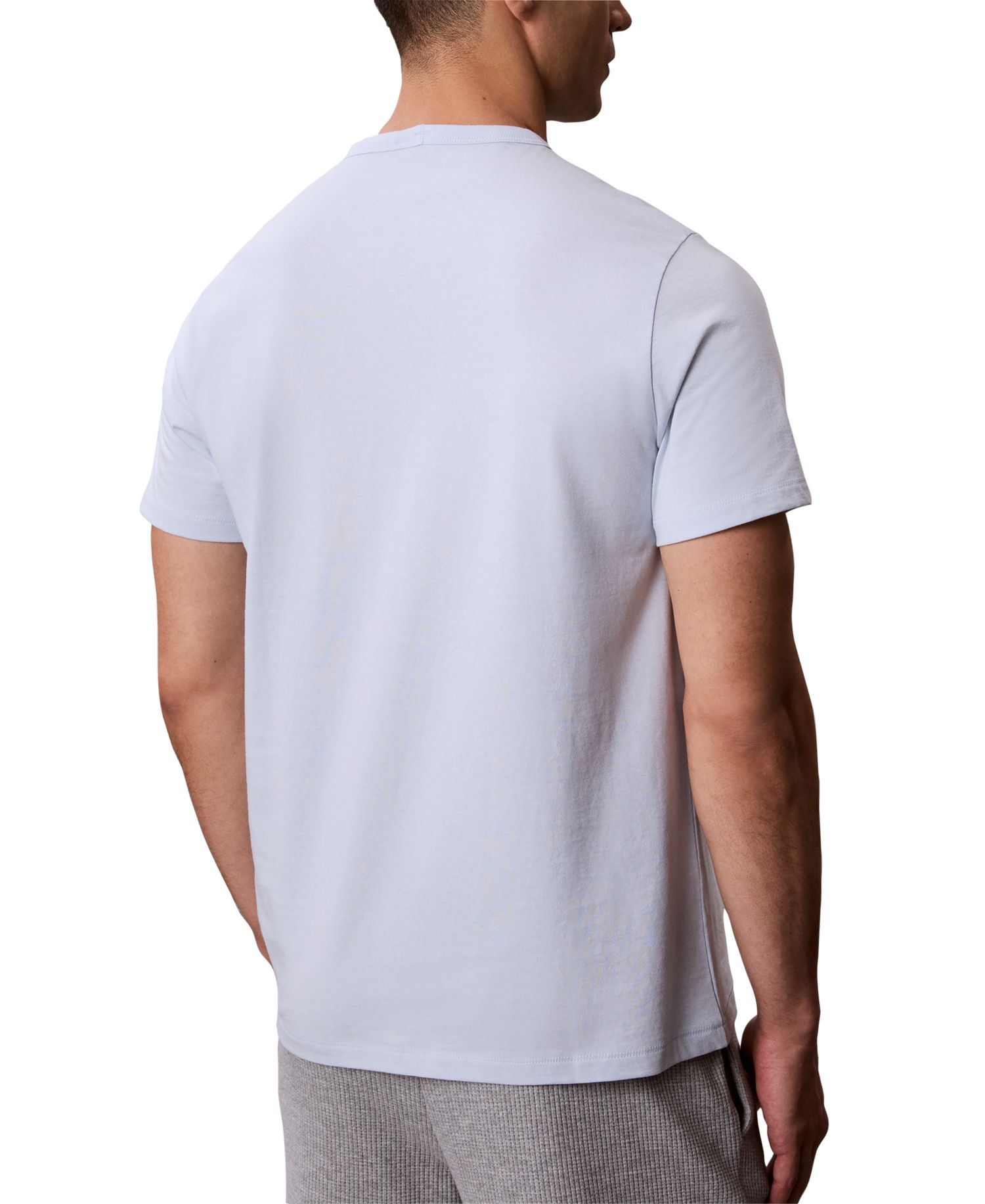 Men's Poplin Script Crewneck Pajama T-Shirt