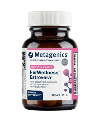 HerWellness Estrovera  Hormone Free Supplement Supports Menopause and Perimenopause Relief Hot Flashes, Night 30 Tablets