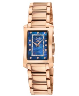 Women's Luino Swiss Quartz IP Stainless Steel Bracelet Diamond Watch