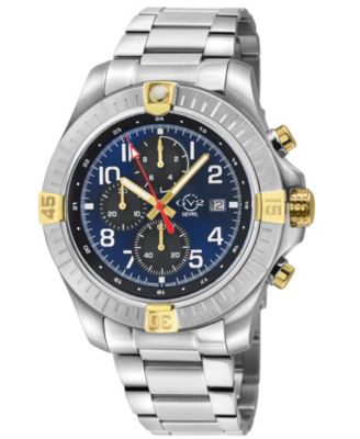 Men's Swiss Made T38 Swiss Quartz Silver Stainless Steel Bracelet Watch