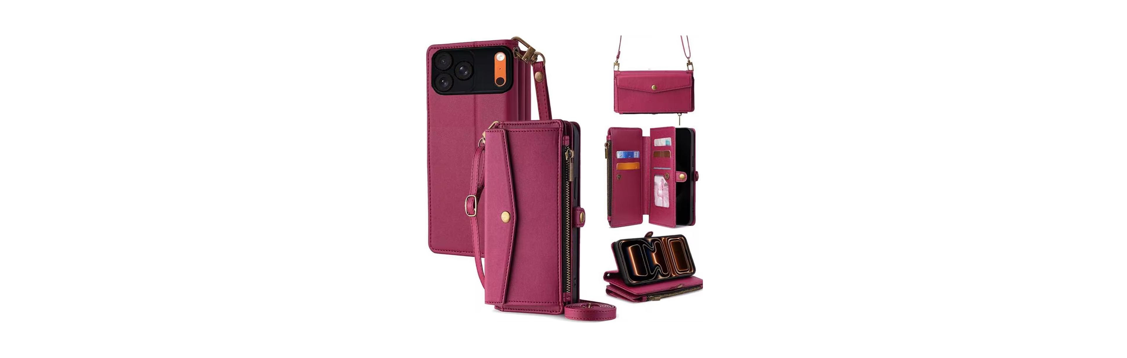 Artudatech 5-in-1 Wallet Case for iPhone 12-17