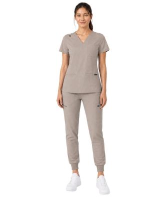 Women's Kayla V-neck Top and Multi-Pocket Jogger Set