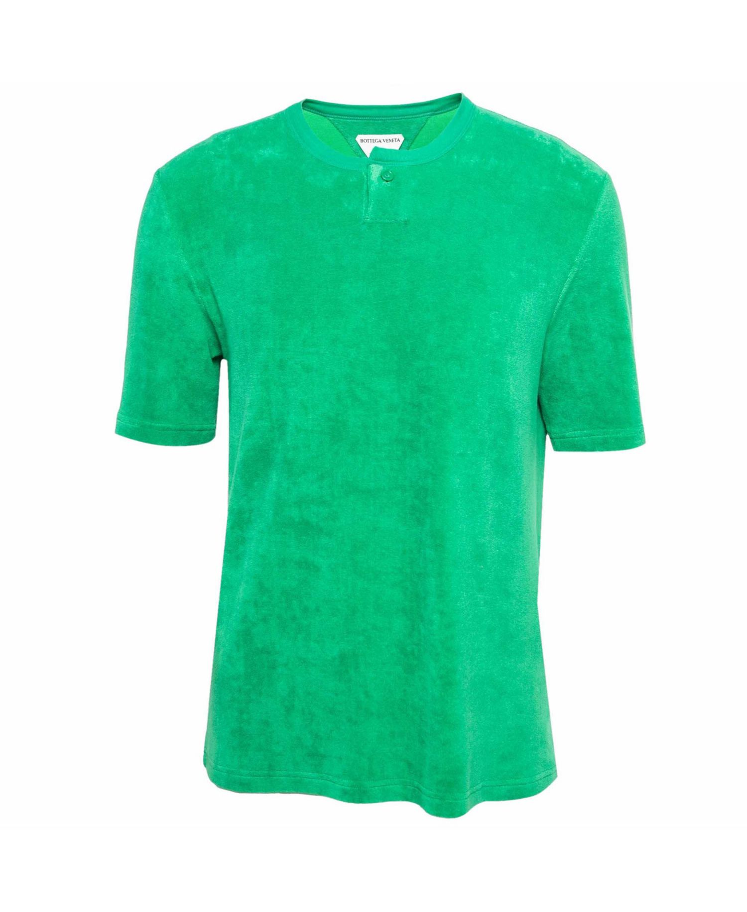 Women's Terry Cotton Henley T-Shirt