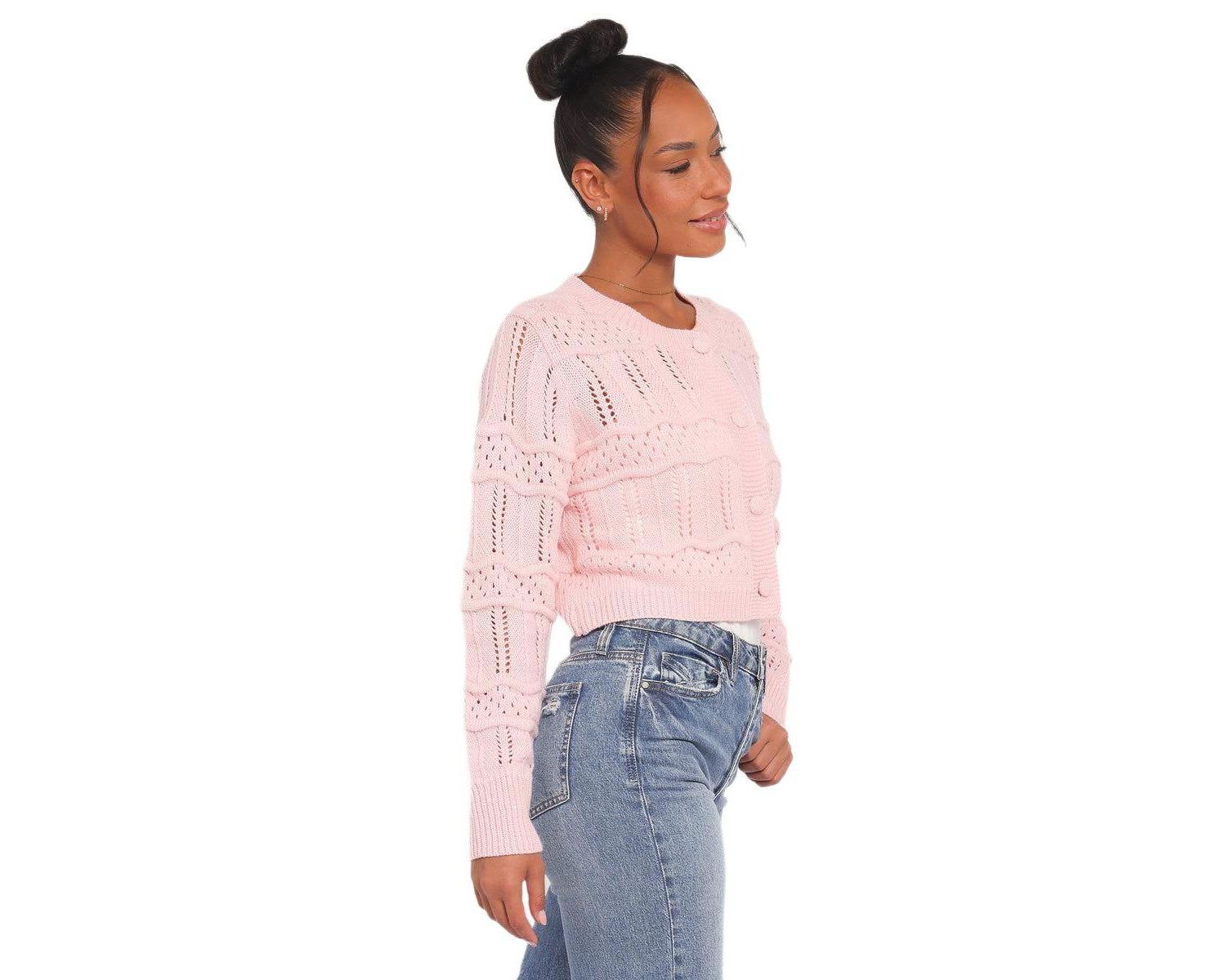 Women's Aidy Crop Button Front Cardigan
