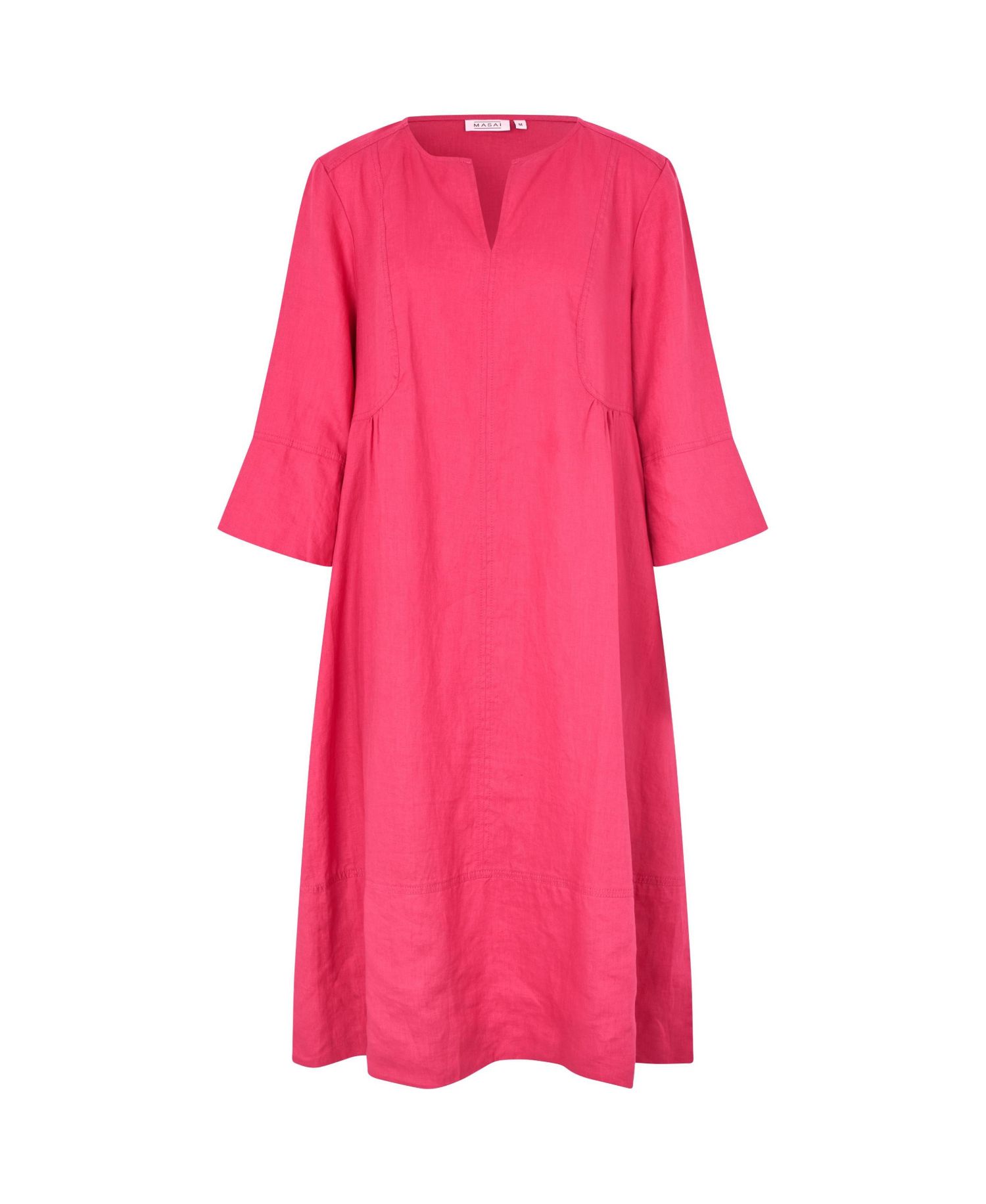 Women's MaNasya V-Neck Linen Midi Dress