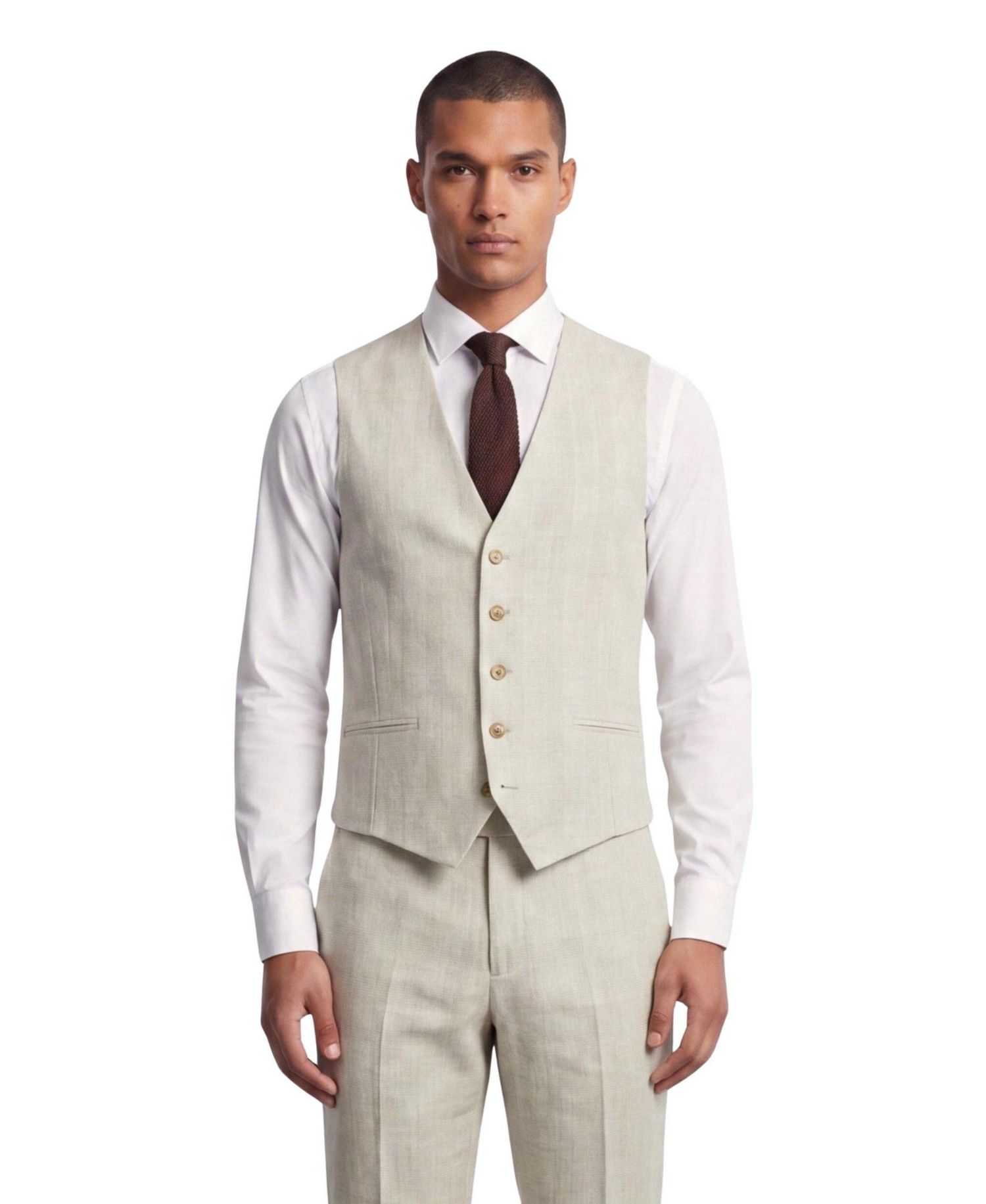 Men's Beckford Slim Fit Check Waistcoat