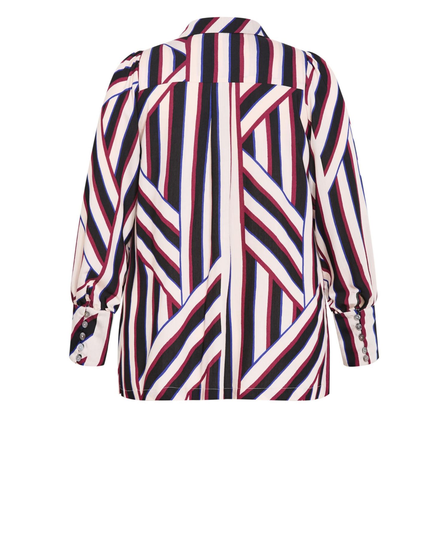 Plus Size Haylee Timeless Stripe Lightweight Button-Down Shirt