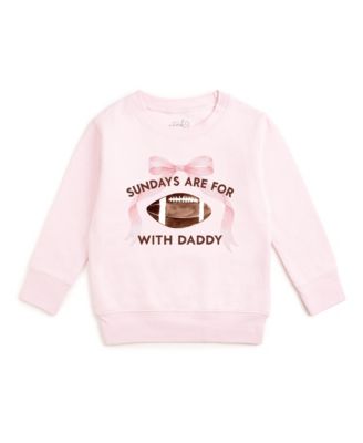 Little Girls Sundays Are For Football Sweatshirt