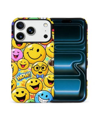 Phone Case Compatible with Apple iPhone 15 Plus, 2-Layer Durable, Smile Riot