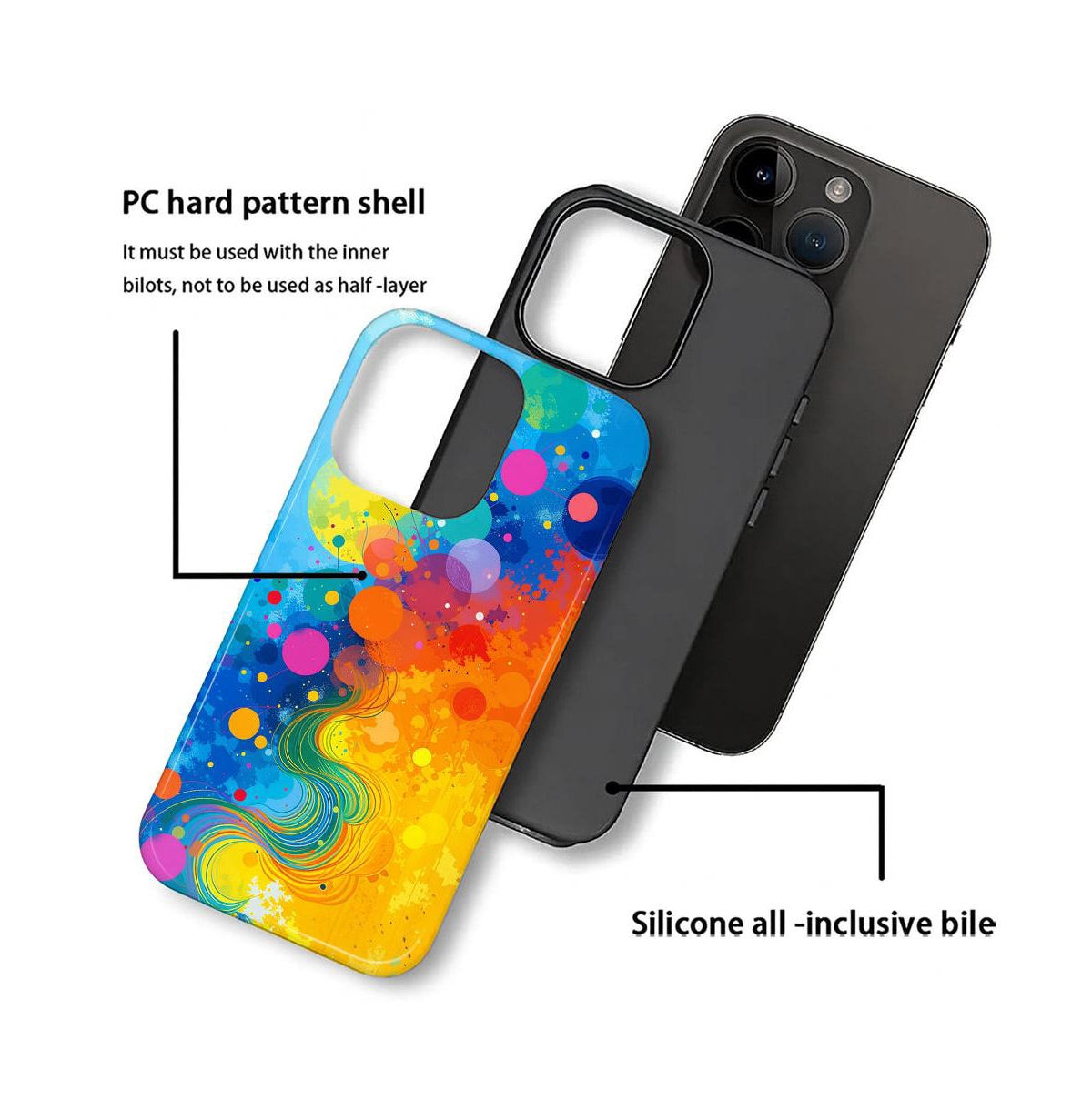 Lisen 2-Layer Phone Case for Apple iPhone 15 Pro Max