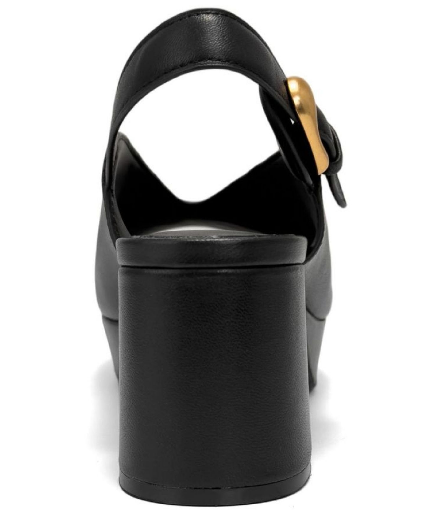 Женские сандалии Aerosoles Cornelia Platform Block Heel, цвет: Чёрный кожаный — фото 3