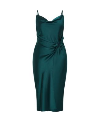 plus size green slip dress Evening Wear BRNO4