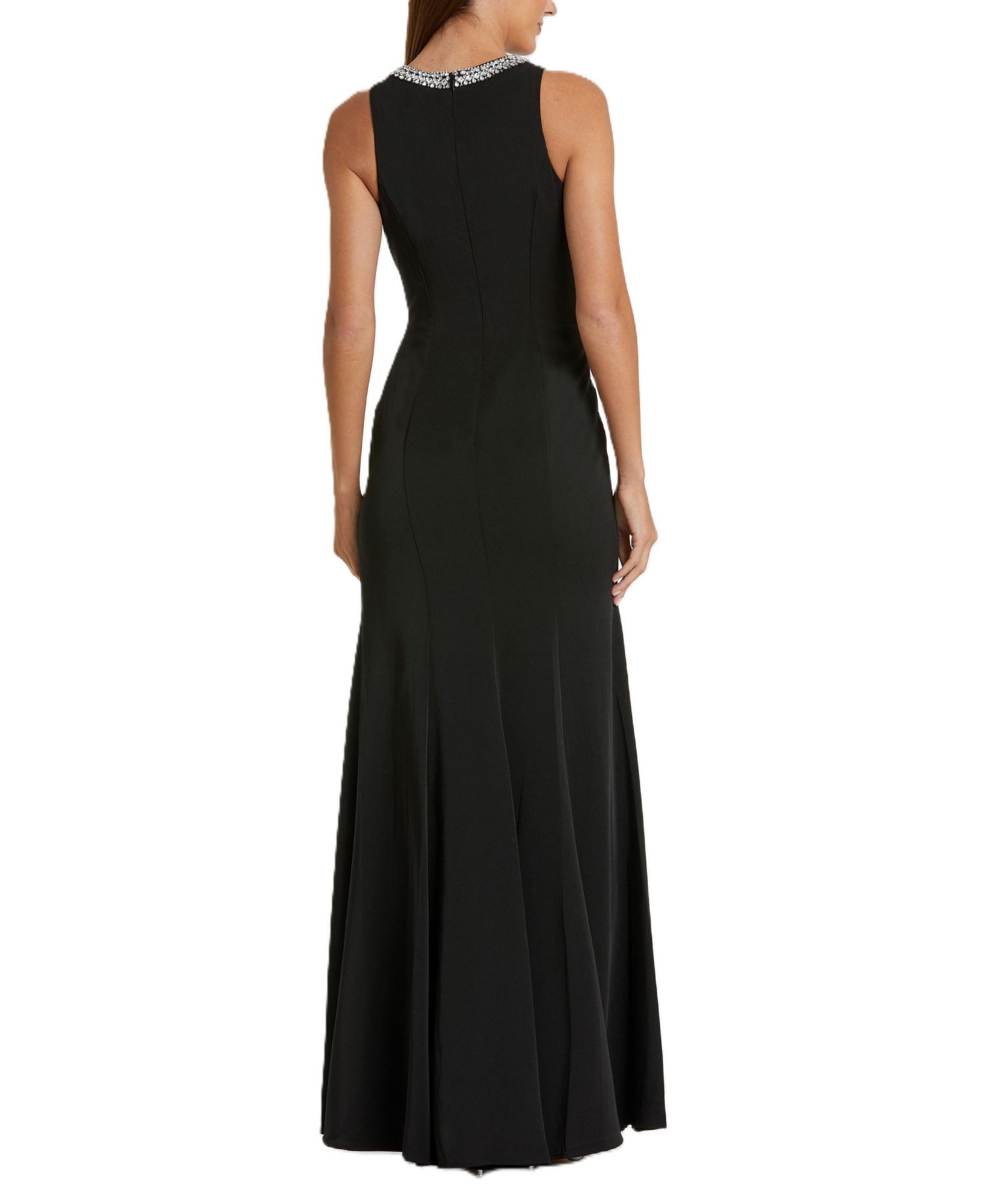 Women's Ieena Embellished Neck Trumpet Gown