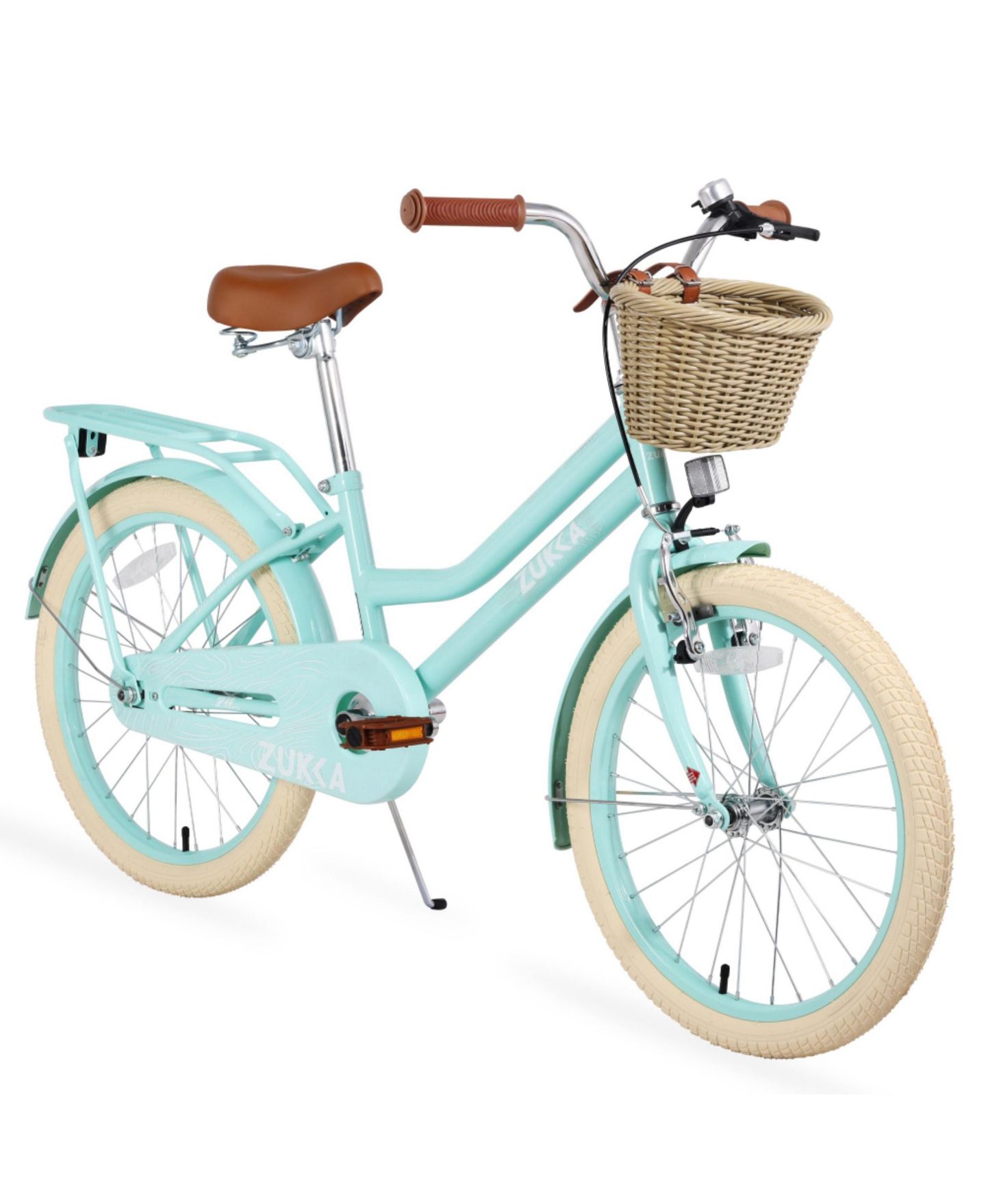 Детская игрушка ECHTPeak 20-Inch Kids' Bike with Basket, 7–10 лет, цвет: Зелёный — фото 7