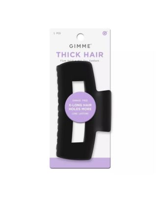 Large Cavity Claw Clip Strong Hold Hair Accessory for Thick, Long Hair Break Resistant Rectangle Clip with No Slip Grip