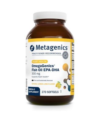 OmegaGenics Fish Oil EPA DHA 300 180 mg EPA and 120 mg DHA per Softgel Supports Heart, Brain, Eye, Joint and Immune Health 270 Softgels