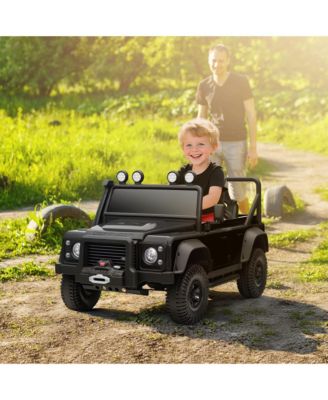 12V Land Rover Defender 110 SVX Kids' Ride-On Truck with Parental Remote Control & LED Lights, Ages 3-5