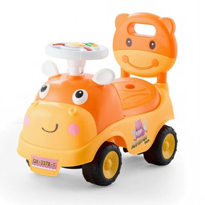 Toddler Ride On Push Car with Horn Music and Under Seat Storage, 48.5 lb. Capacity, Ages 19-36 Months