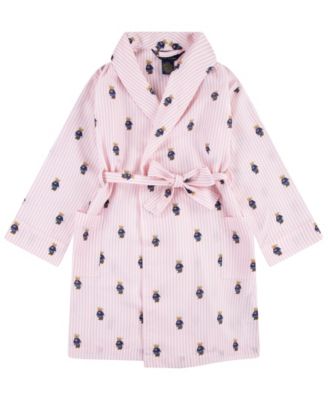 Girls' 4-6x Polo Bear Robe