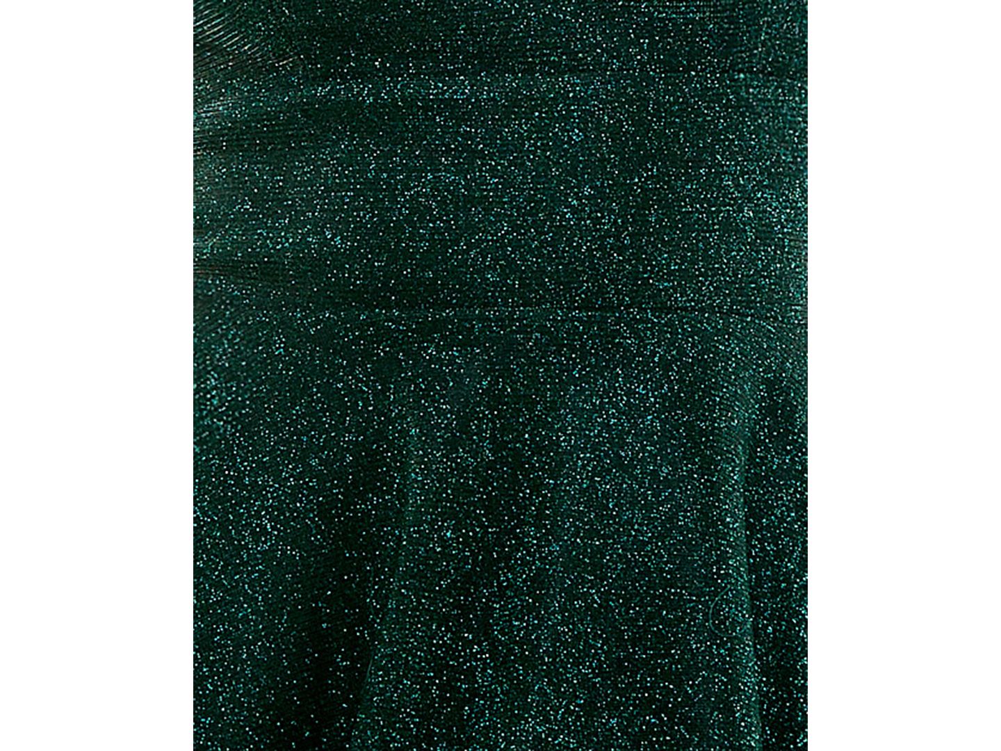 Женское платье City Studios Juniors' Glitter Sleeveless Fit & Flare Mini, цвет: Тёмно-зелёный — фото 5