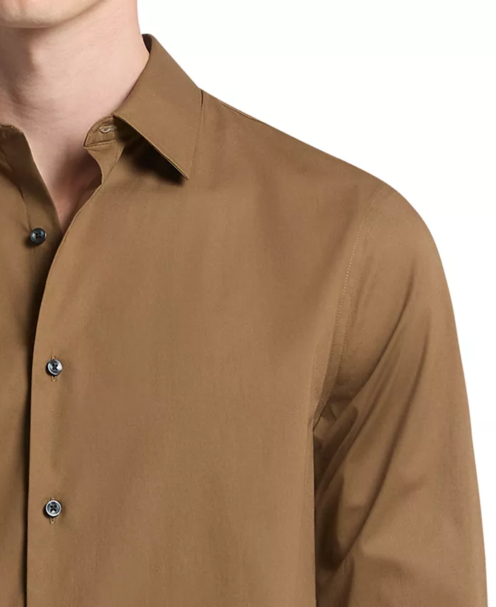 Men's Stretch Button-Front Solid Shirt - thumbnail 2