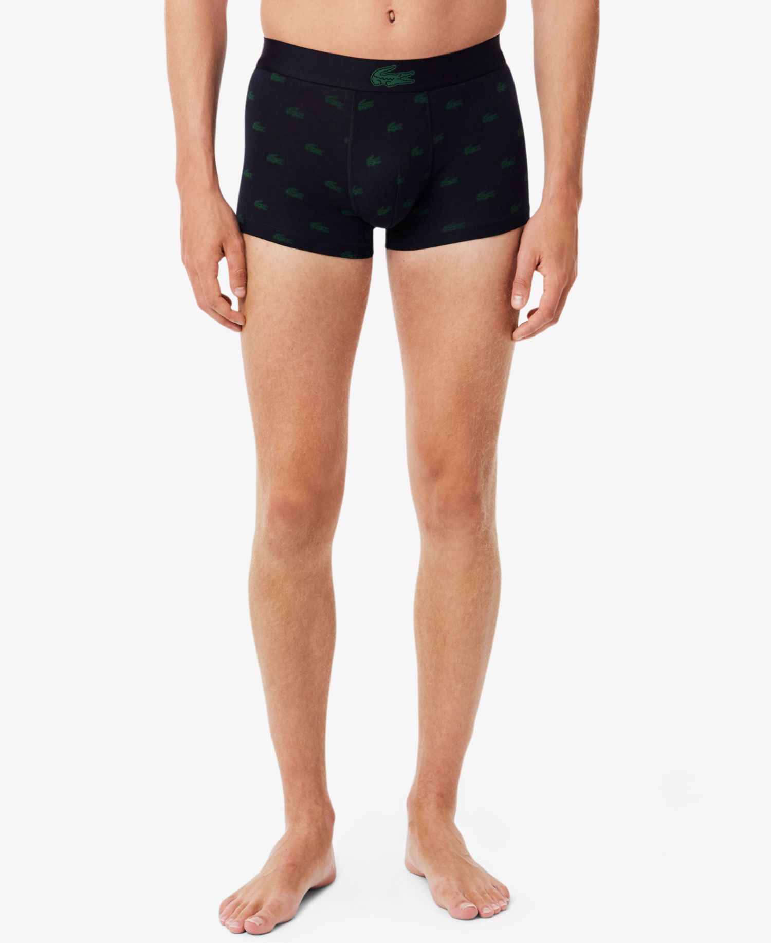 Men's Regular-Fit Stretch Mini Croc Trunks, 3-Pack