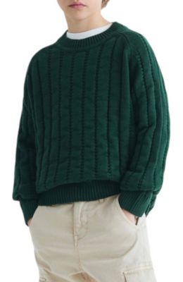 Toddler Boys Women's 6-14 Raglan Sleeve Knitted Sweater