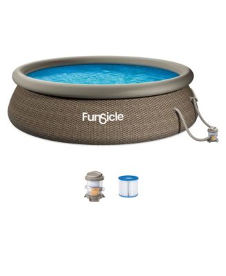 QuickSet Ring Top Above Ground Swimming Pool, Basketweave