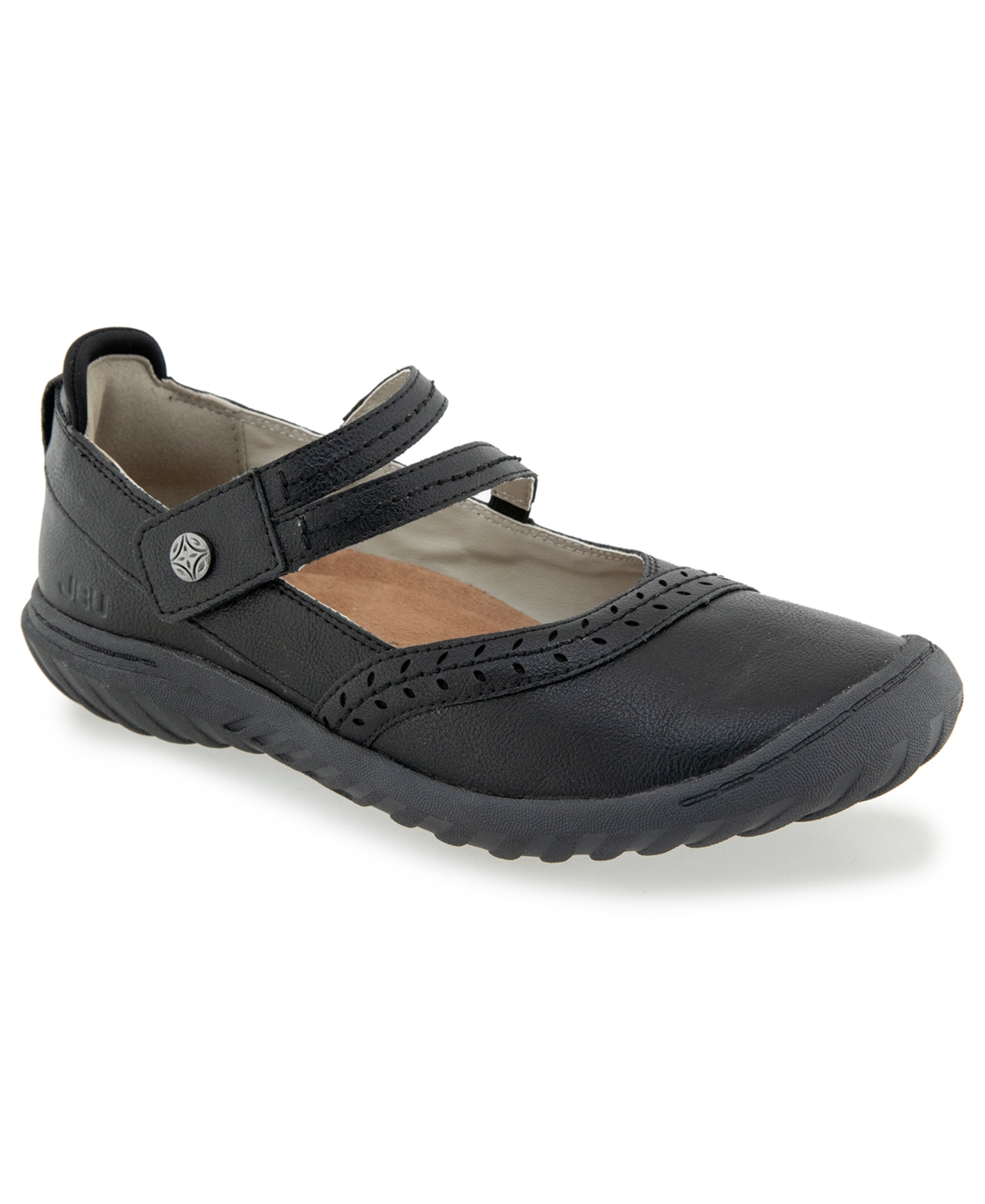 Jbu Women's Adeline-Wide Mary Jane Flats