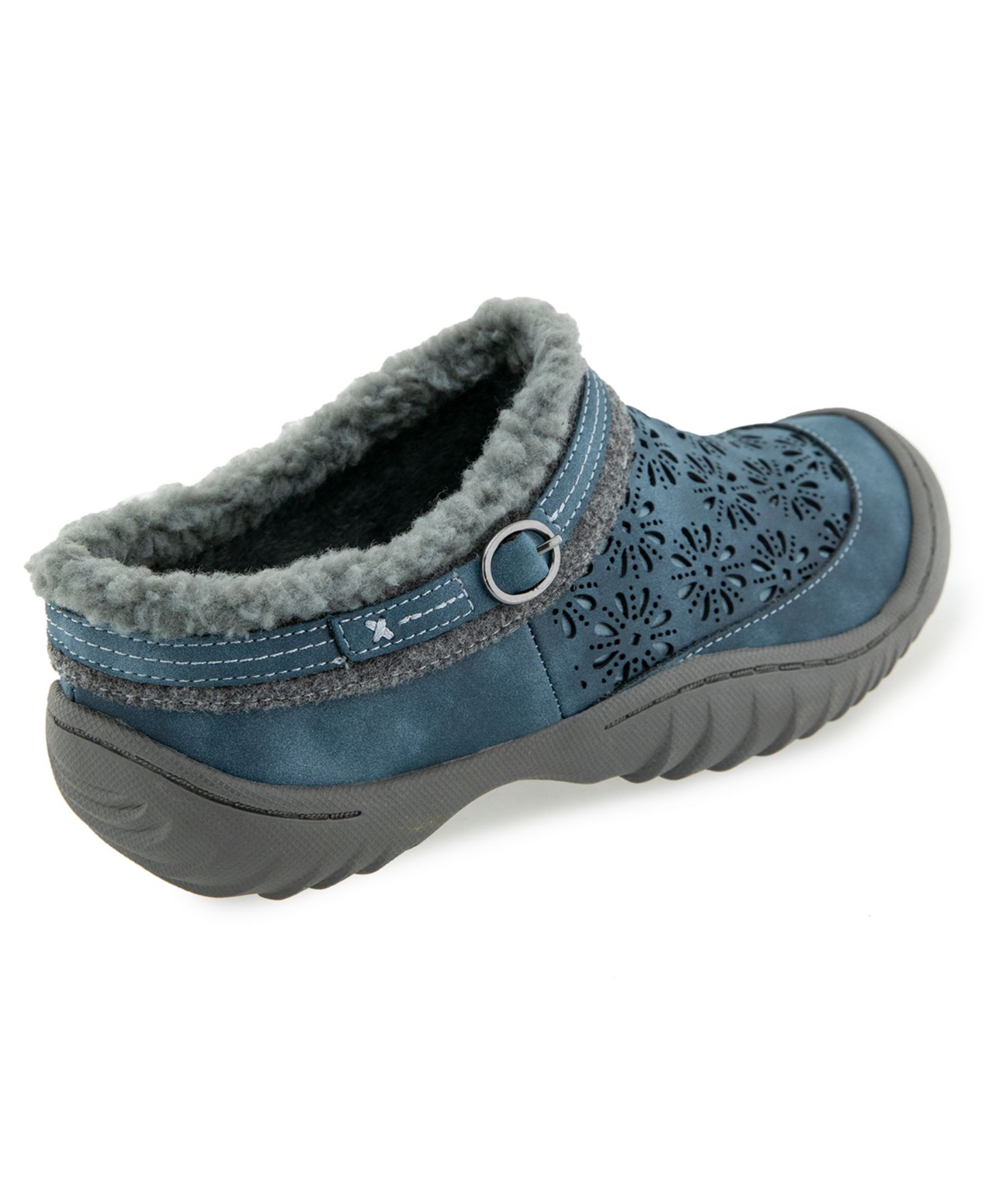 Женские сабо JBU Ginger Encore Casual Slip-On Mules, цвет: Джинсовый — фото 3
