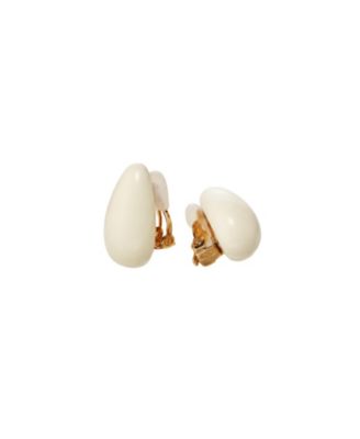 White Drop Earrings