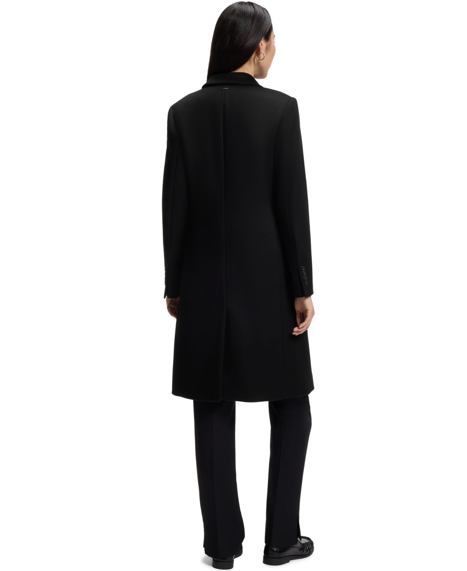 BOSS by Women's Classin1 Peaked-Lapel Single-Breasted Formal Coat