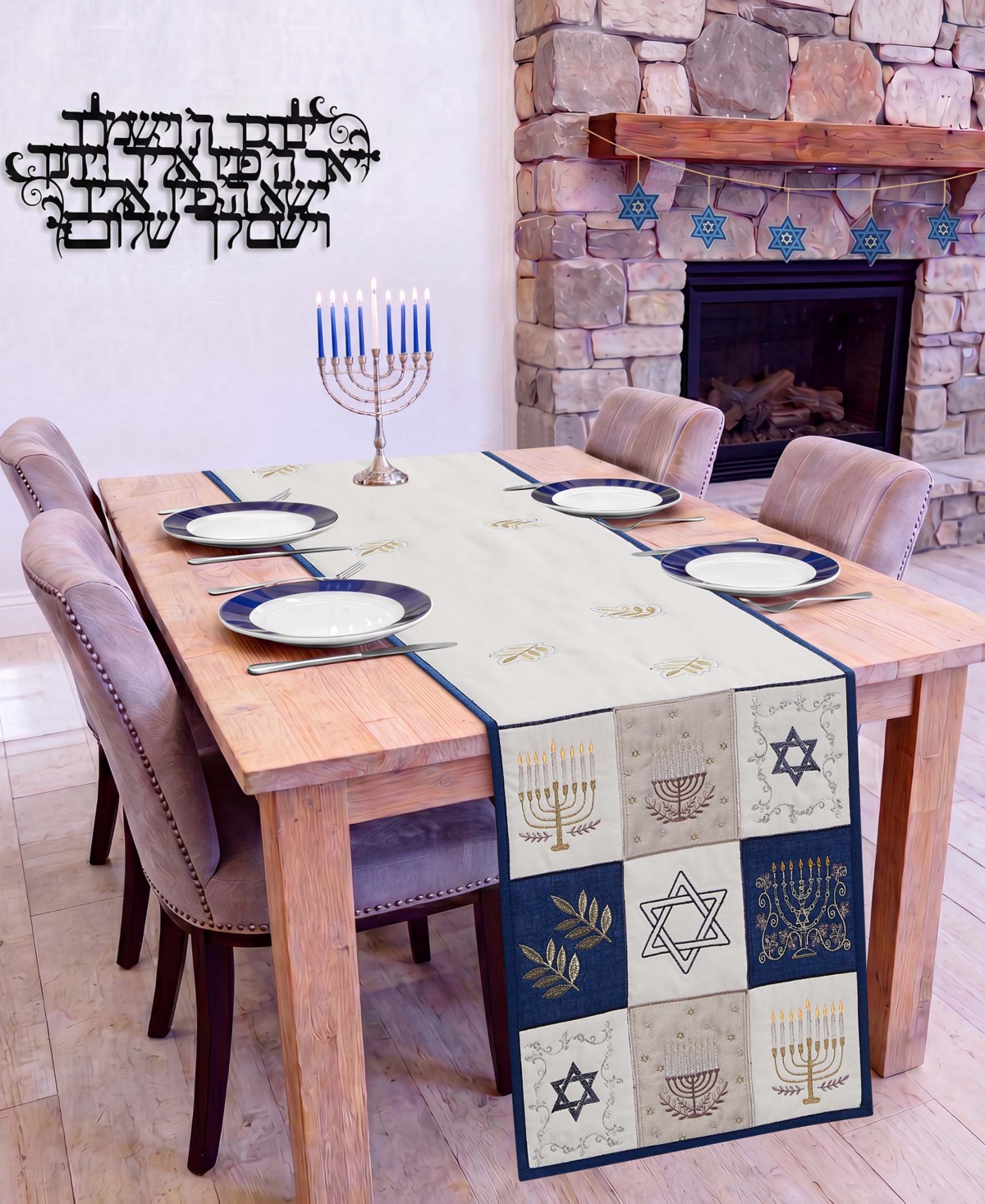 Avanti Festival Patch Table Runner, 14" x 72"
