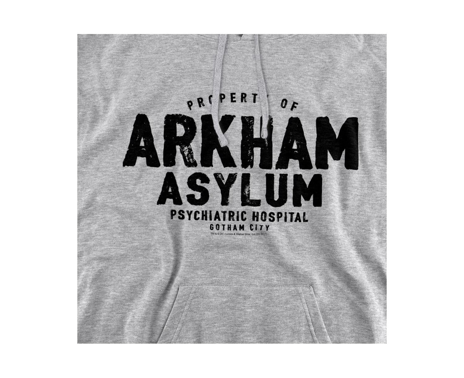 Men's Arkham Asylum Graphic Pullover Hoodie