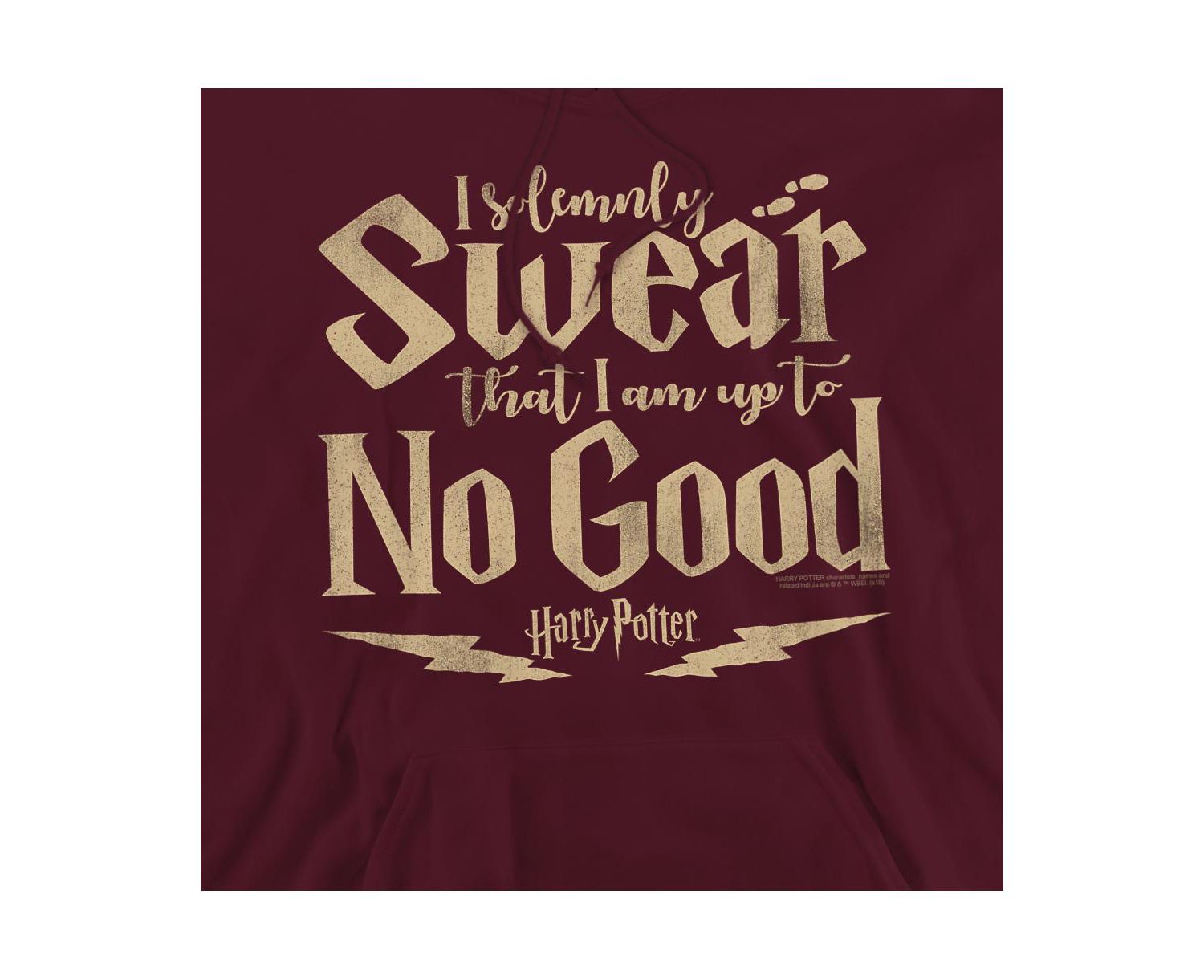 Men's Up To No Good Graphic Long-Sleeve Pull-Over Hoodie