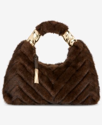 Nyrah Mini Fur Hobo Bag