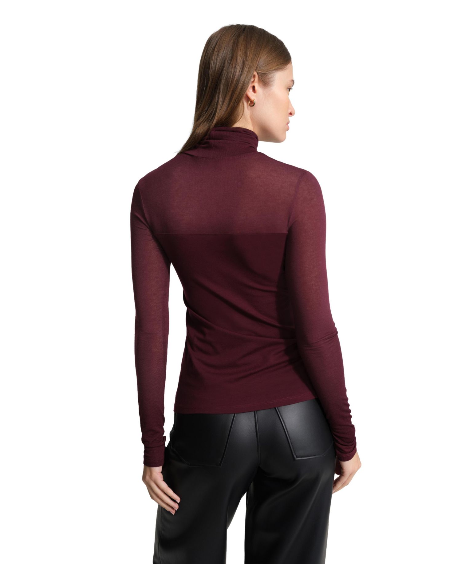 Women's Cara High-Stretch Long-Sleeve Turtleneck Top