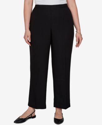 Plus Size Pull-On Straight-Leg Pants