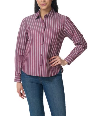 Women's Livia Long-Sleeve Point-Collar Shirt