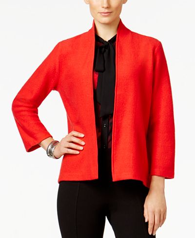 Anne Klein Open-Front Cardigan