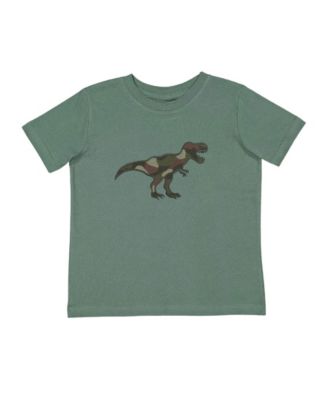 Toddler Boys (2T- 4T) Camo Dino Patch Short Sleeve T-Shirt
