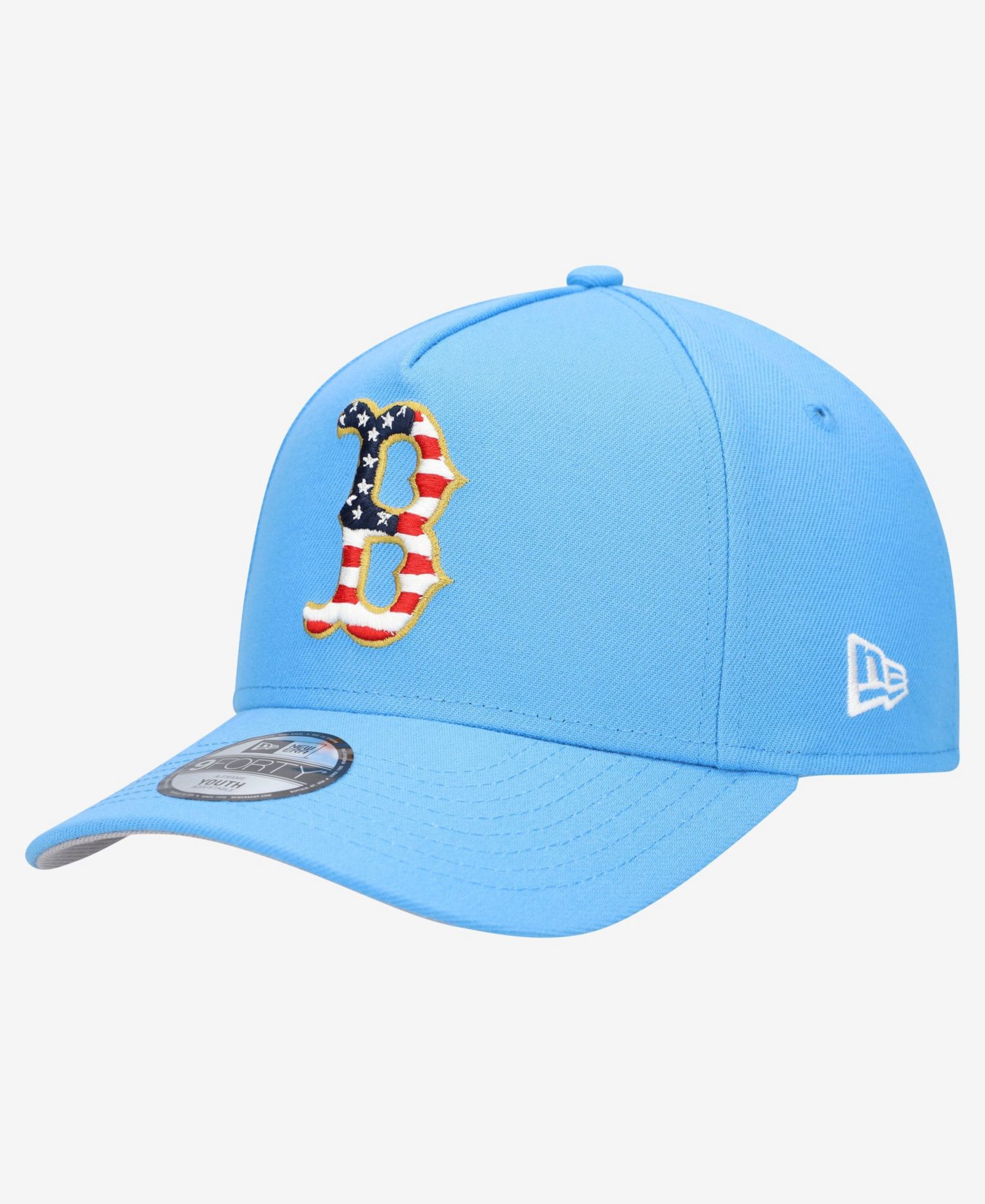 Big Boys and Girls Light Blue Boston Red Sox Celebrate America's 250th 9FORTY A-Frame Adjustable Hat