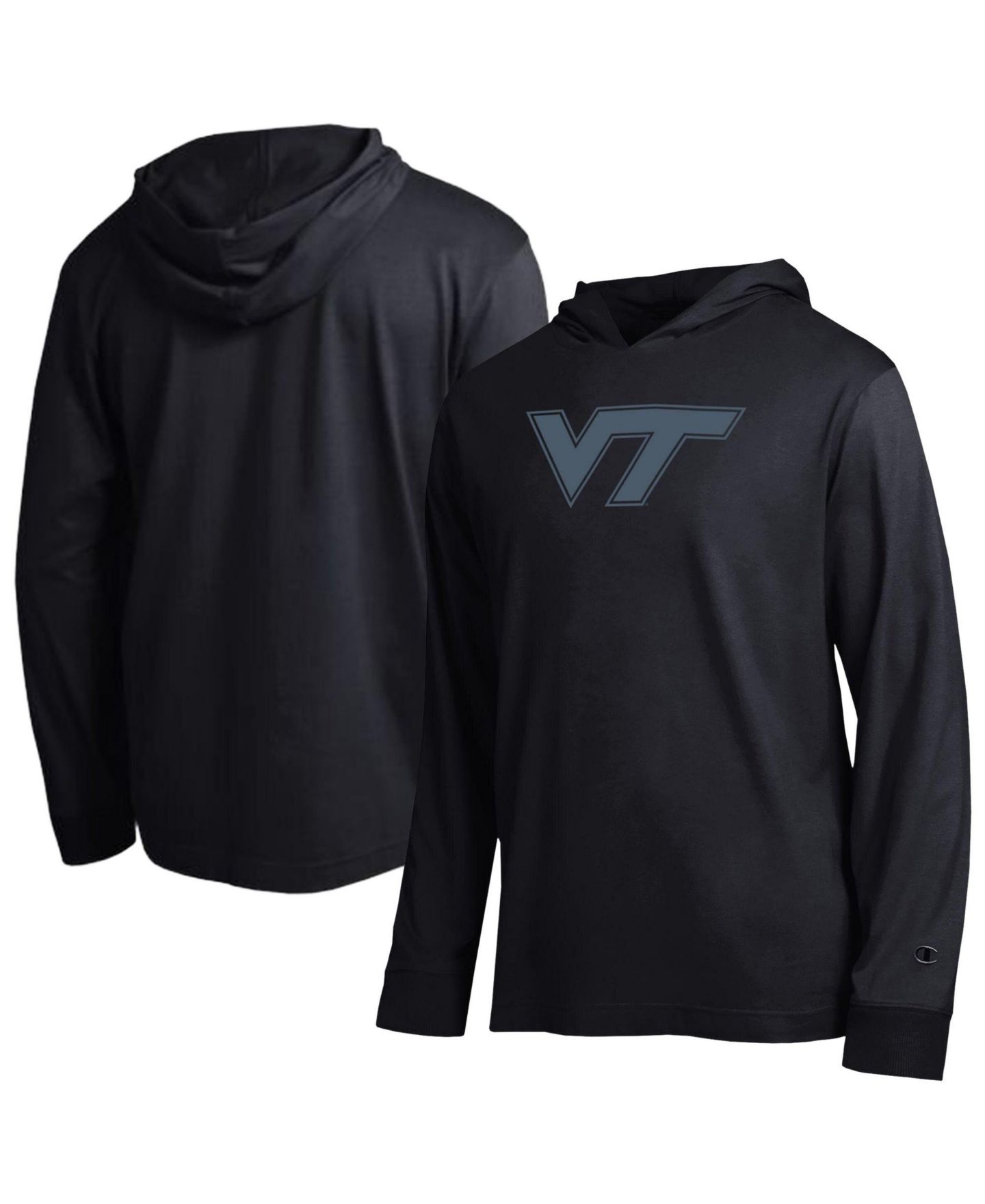 Мужская футболка Champion Virginia Tech Hokies Tonal All-Star Hooded Long-Sleeve — фото 1