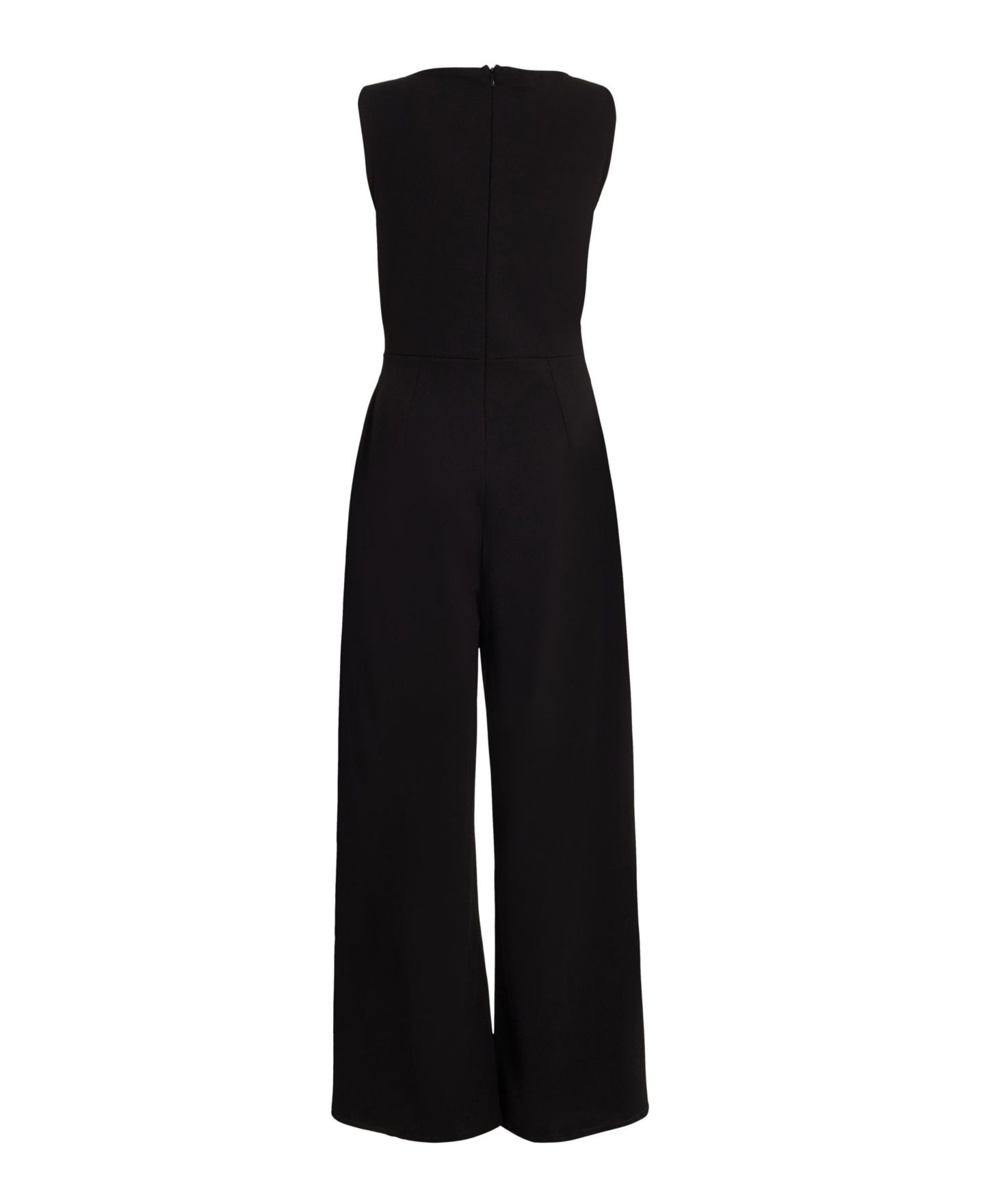 Женский комбинезон QUIZ Scuba Crepe Sleeveless Jumpsuit - Red, цвет: Чёрный — фото 3