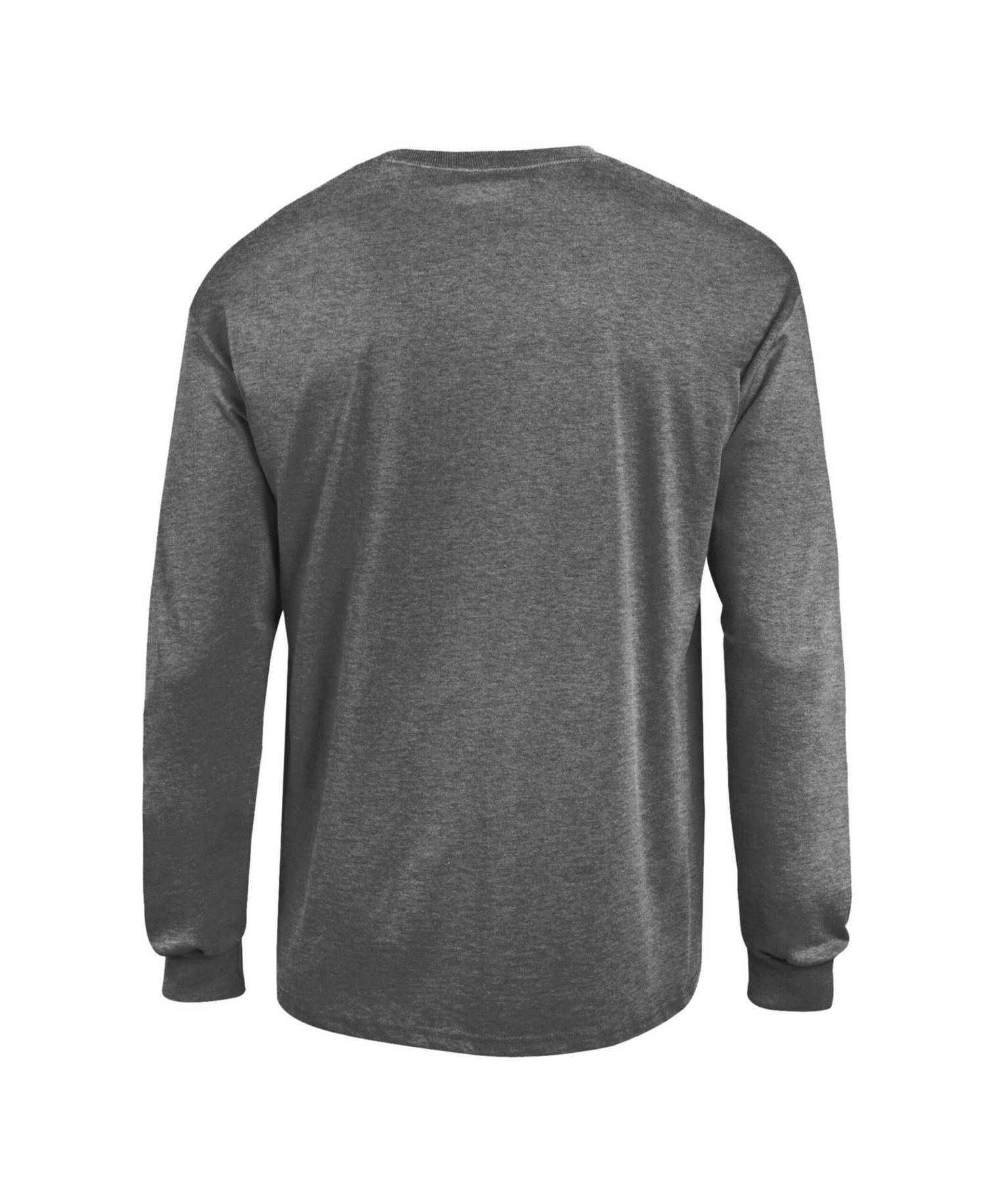 Men's Miami Hurricanes Bold Distressed Crewneck Long-Sleeve T-Shirt